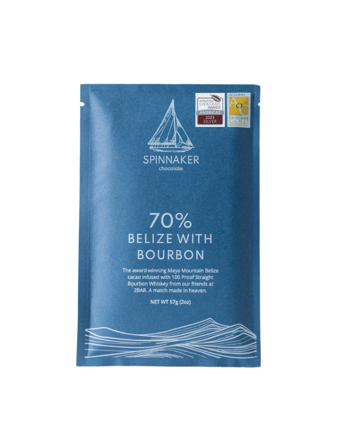 Spinnaker Chocolate - 70% Belize with Bourbon
