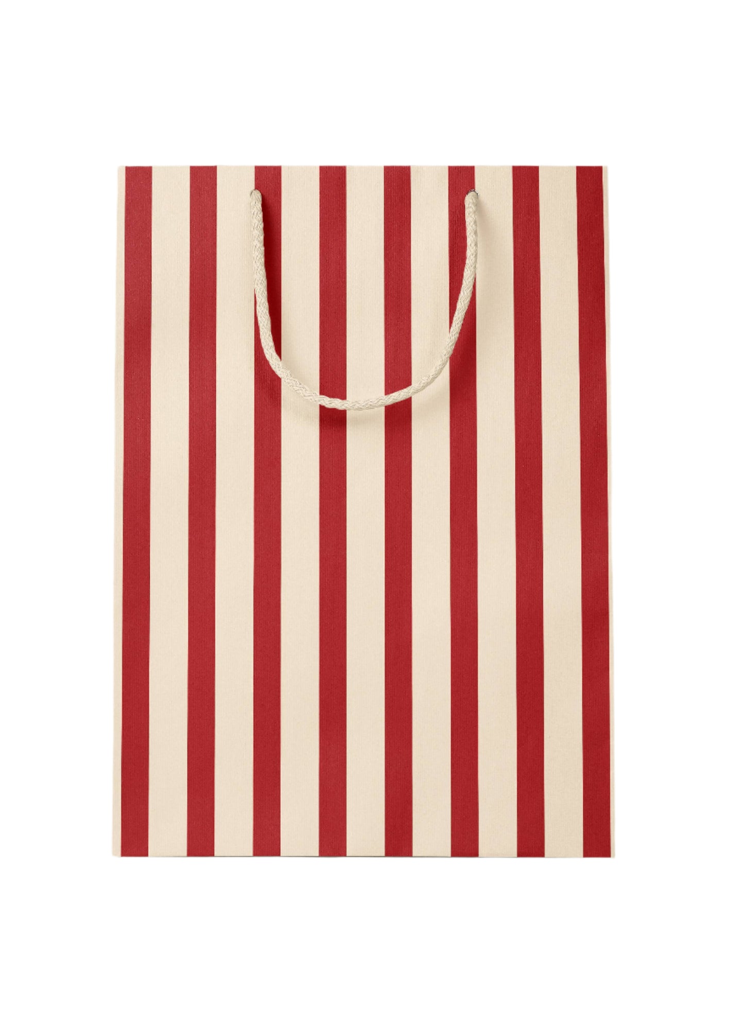 Red Stripe Medium Paper Gift Bag