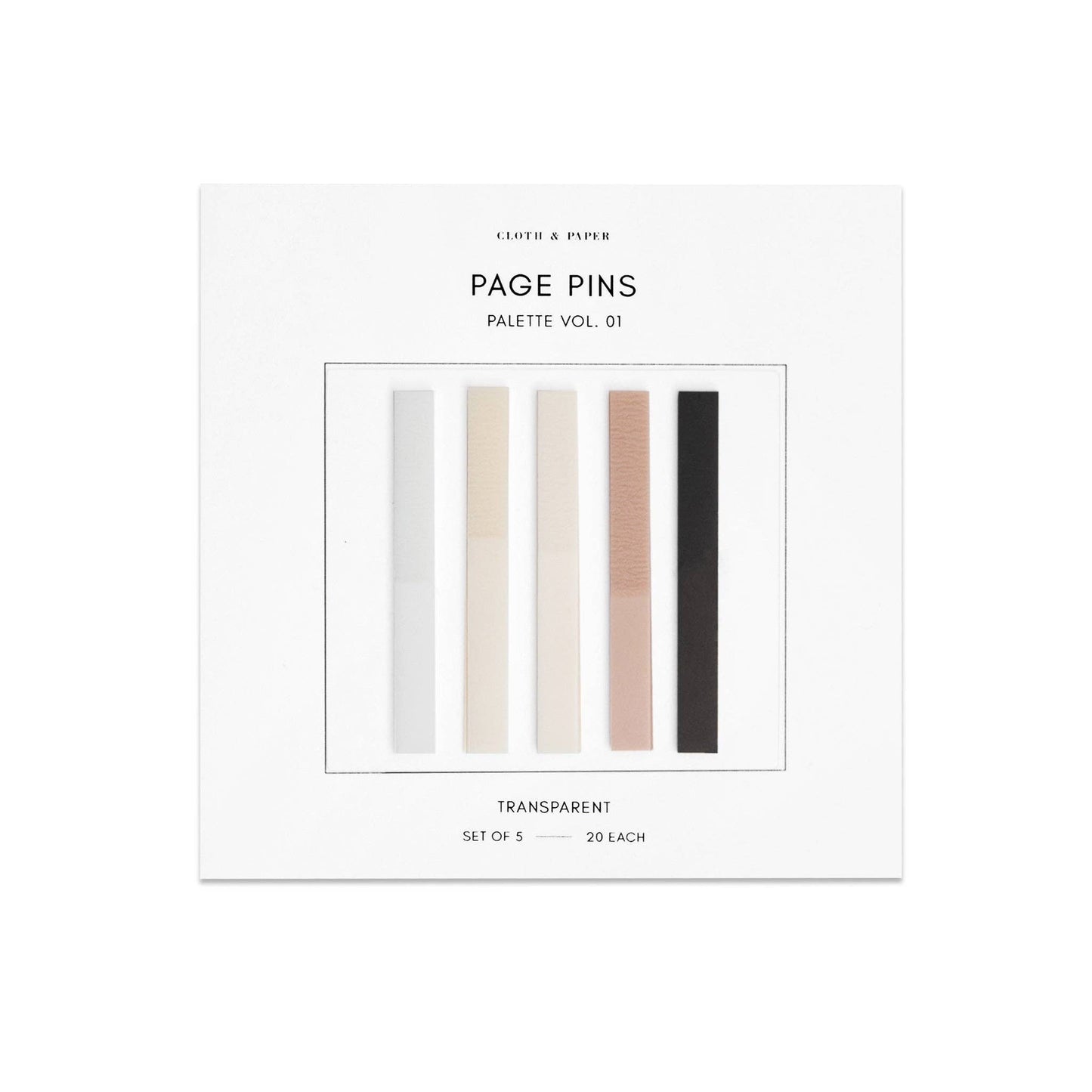 Cloth & Paper - Page Pins Neutrals