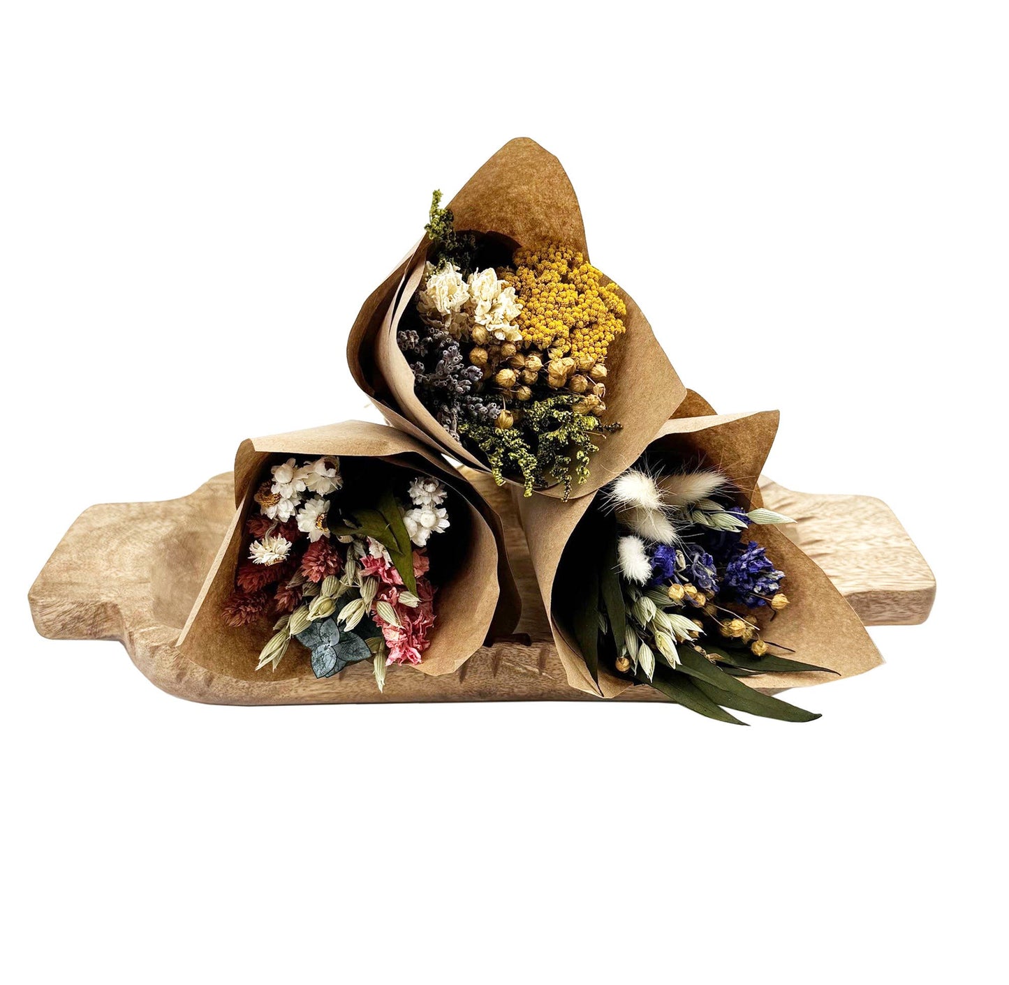 Andaluca - Mini Pink Larkspur & Baby Eucalyptus Bouquet Bundle