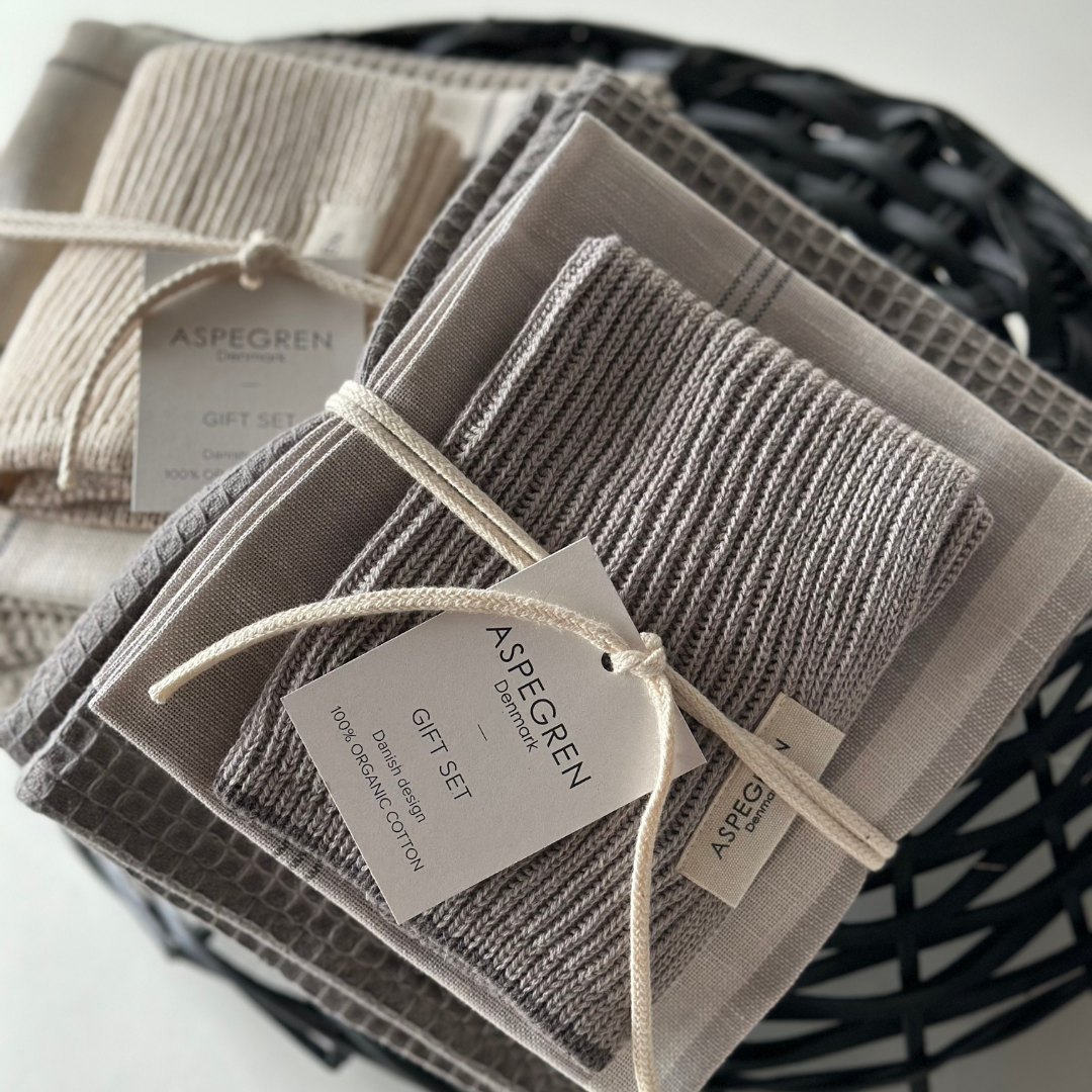 Aspegren Dish Towel Gift Set (Flint Gray)
