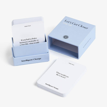Intelligent Change - Get Closer Table Talk - Ice Breaker Question Card Game