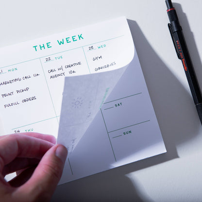 Case Study - Small Weekly Desk Planner Notepad
