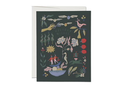 Red Cap Cards - Emerald Holiday greeting card