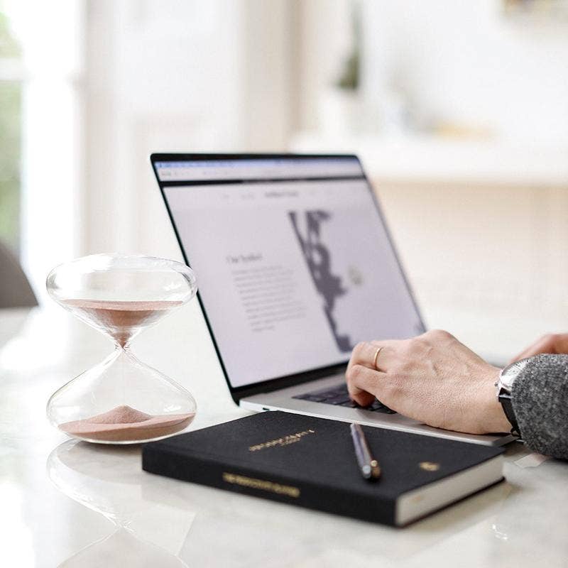 Intelligent Change - Mindful Focus Glass Sand Timer