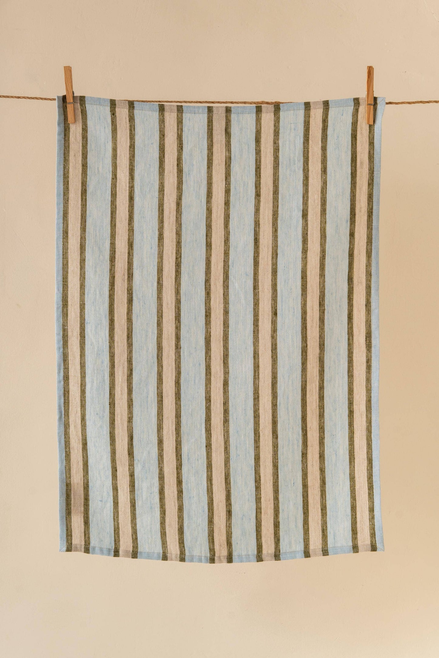 Live Linen - Elegant Striped Sylph Linen Kitchen Towel