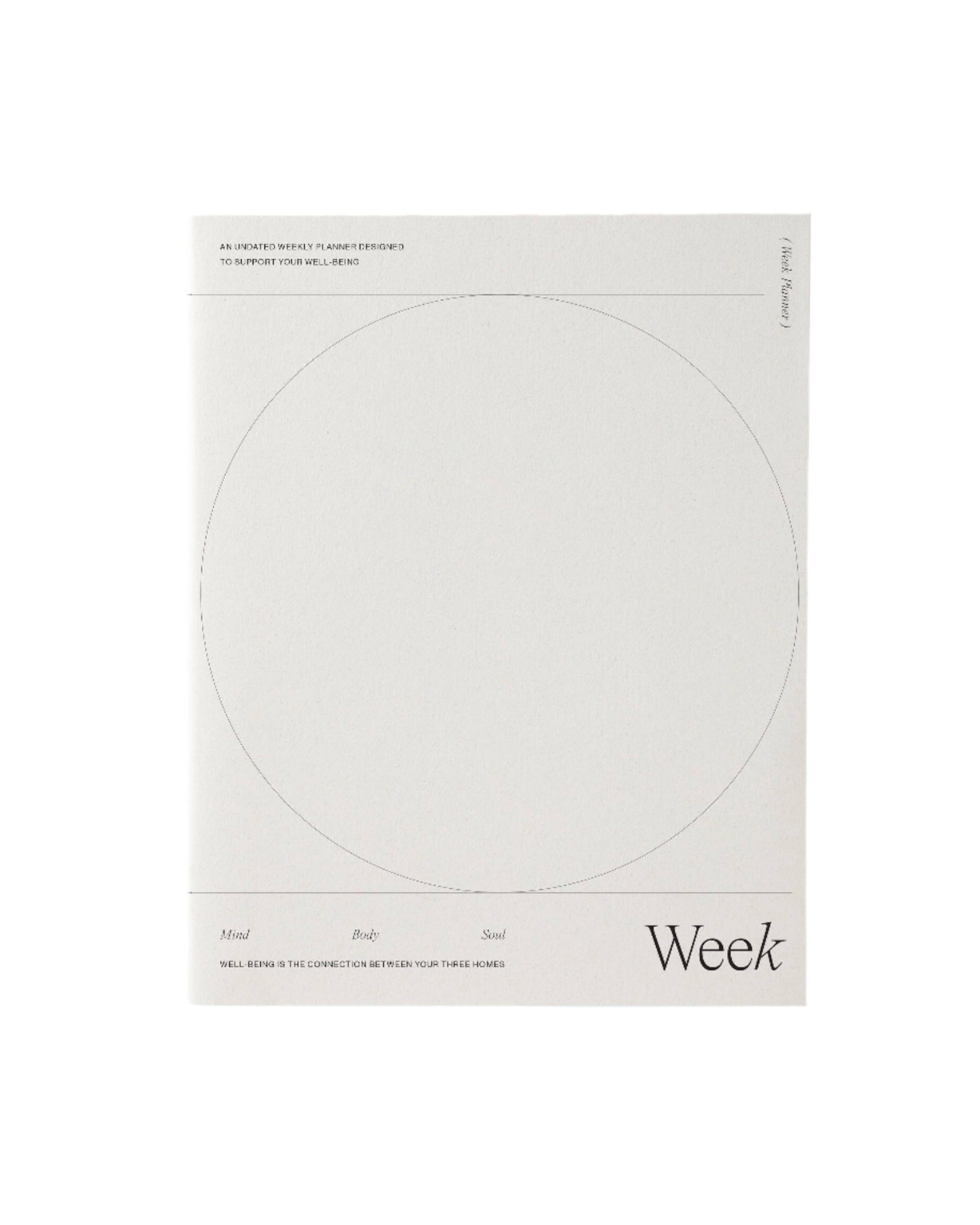 Wilde House Paper - Week Planner