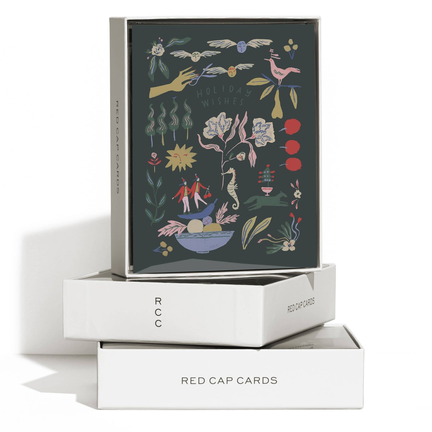 Red Cap Cards - Emerald Holiday greeting card