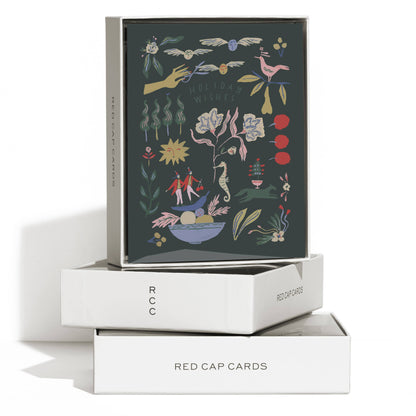 Red Cap Cards - Emerald Holiday greeting card