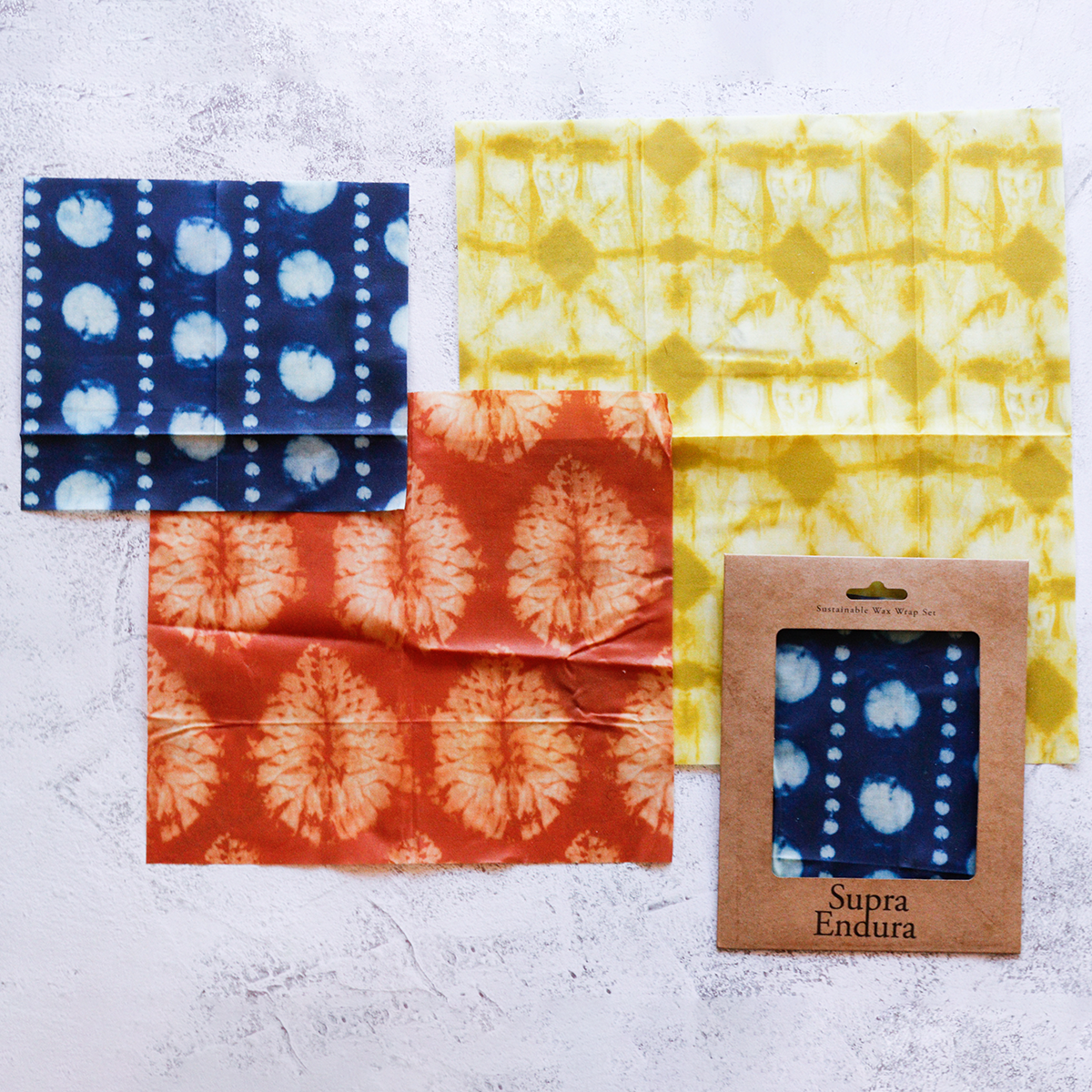 Supra Endura - Tie Dye Print Beeswax Wrap (3 Pack)