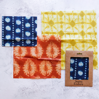 Supra Endura - Tie Dye Print Beeswax Wrap (3 Pack)