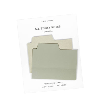 Blank Tab Sticky Note Set