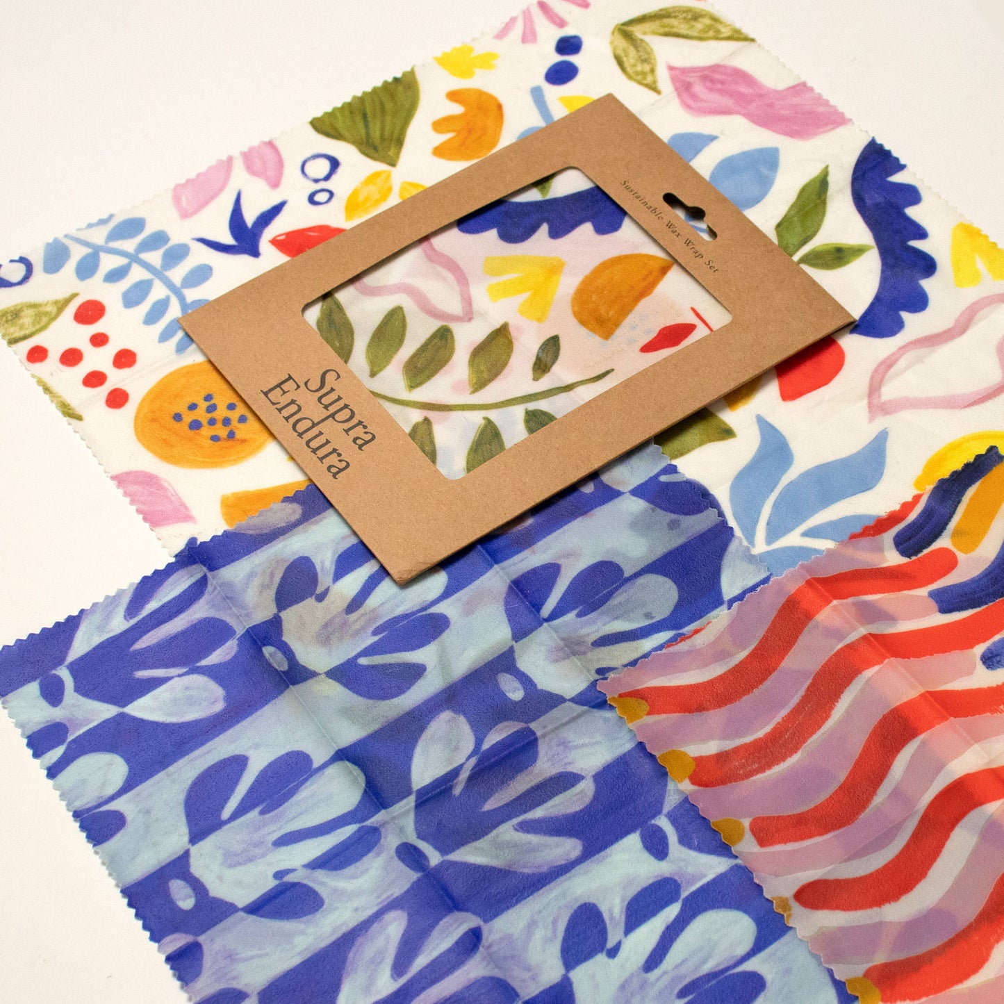 Supra Endura - Backyard Garden Beeswax Wrap Set (3-Pack)
