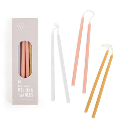 The Floral Society - Beeswax Dipped Wishing Candles