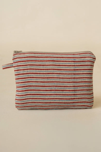 Live Linen - Natural Yarn-Dyed Linen Small Pouch