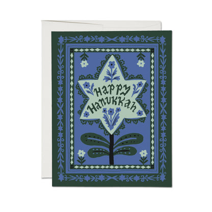 Red Cap Cards - Hanukkah Stamp greeting card