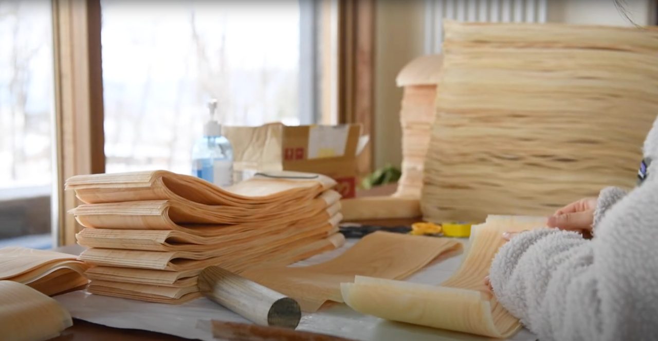 House of Shokunin - Handcrafted Wood Leaf Notepad