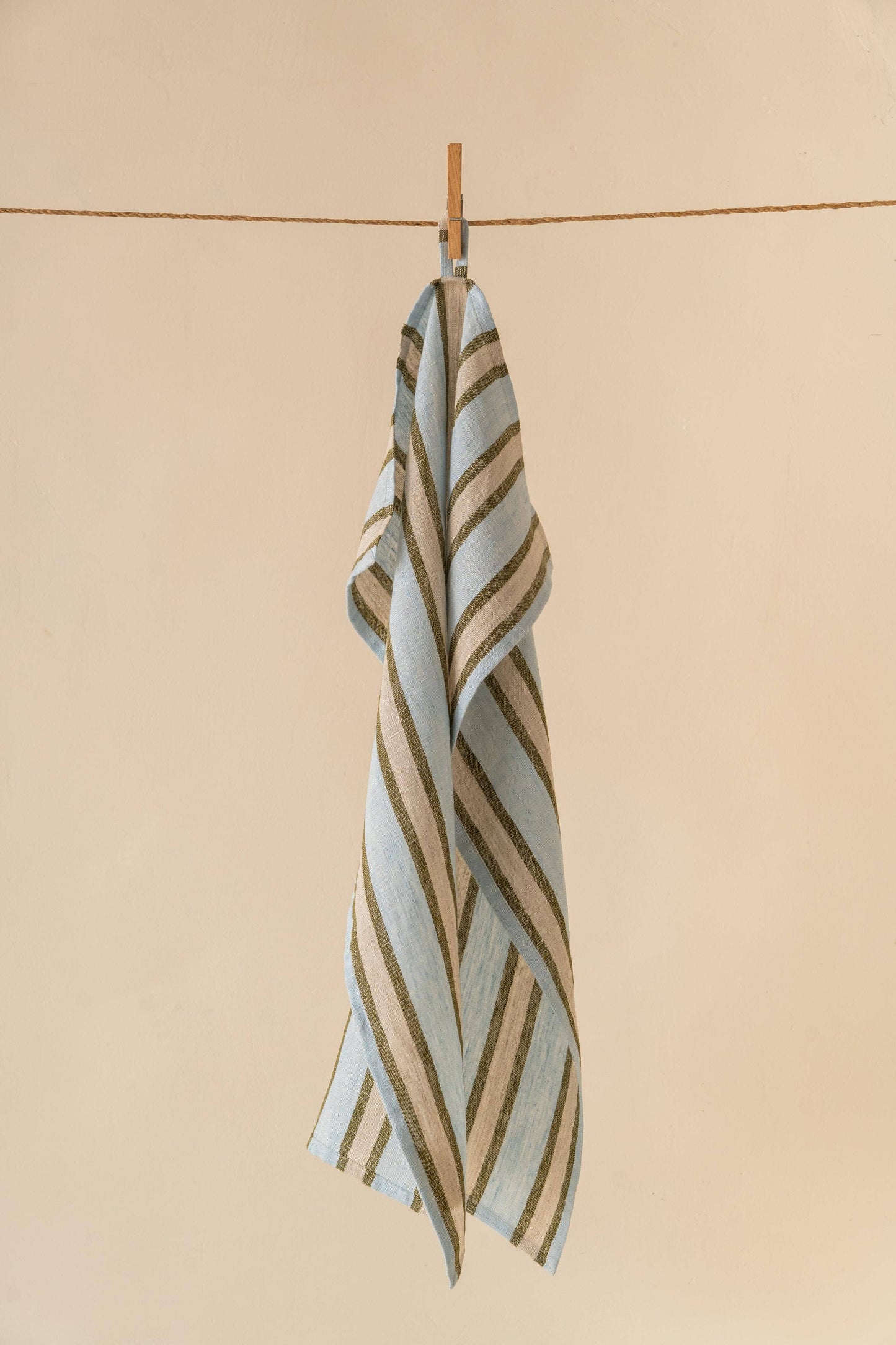 Live Linen - Elegant Striped Sylph Linen Kitchen Towel