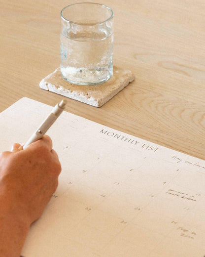 Wilde House Paper - Monthly List Pad