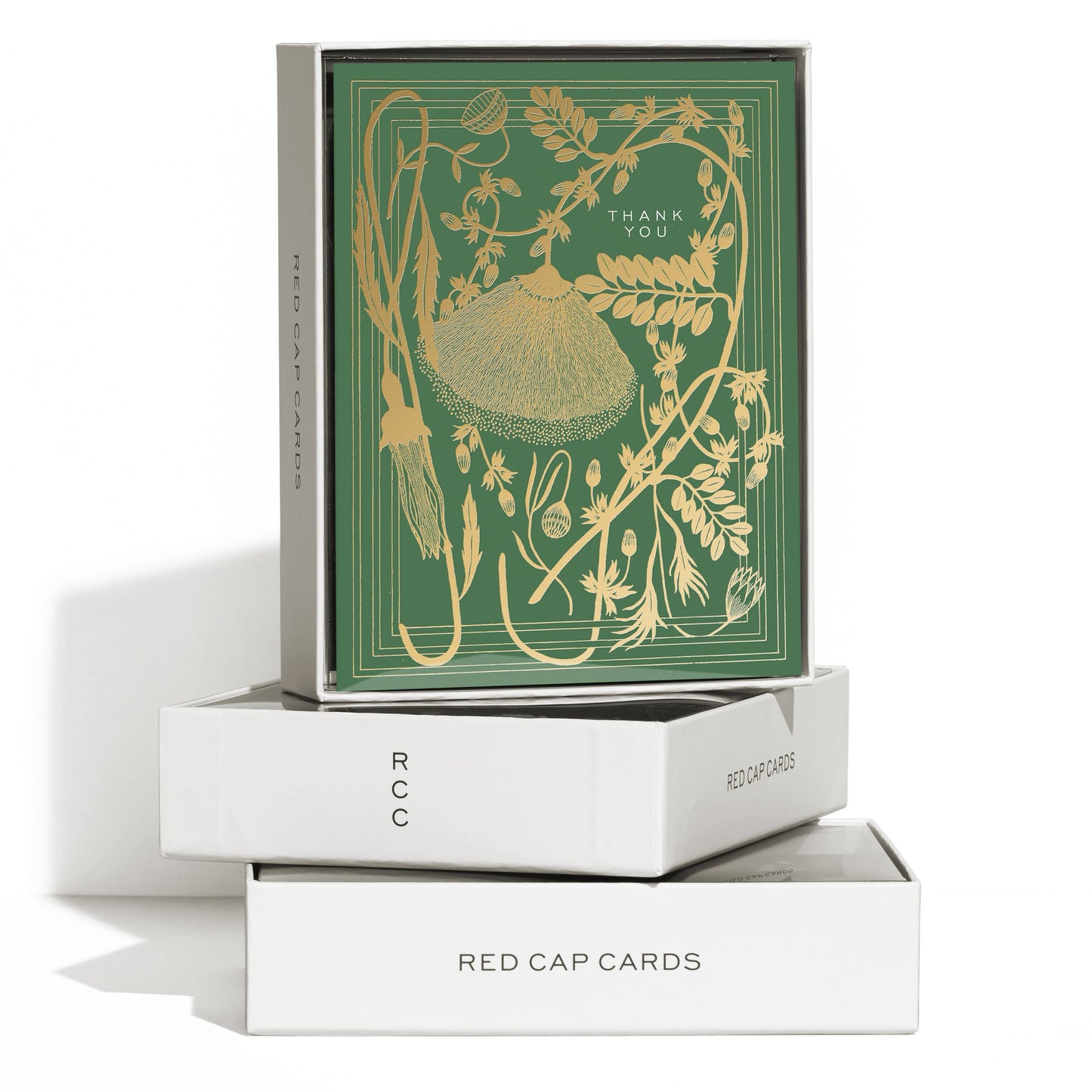 Red Cap Cards - Sage thank you greeting card