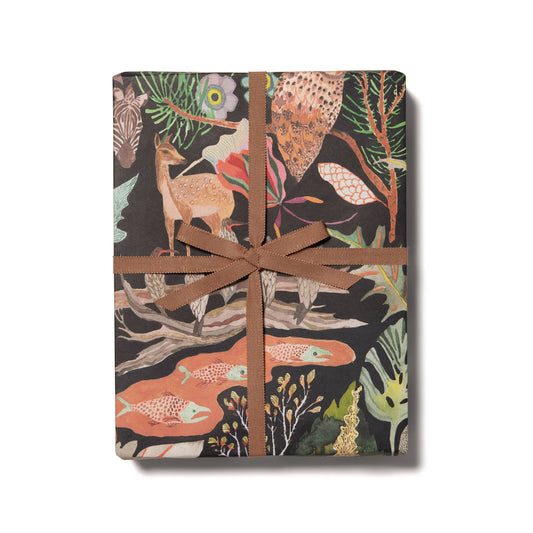 Red Cap Cards - Habitat wrapping paper