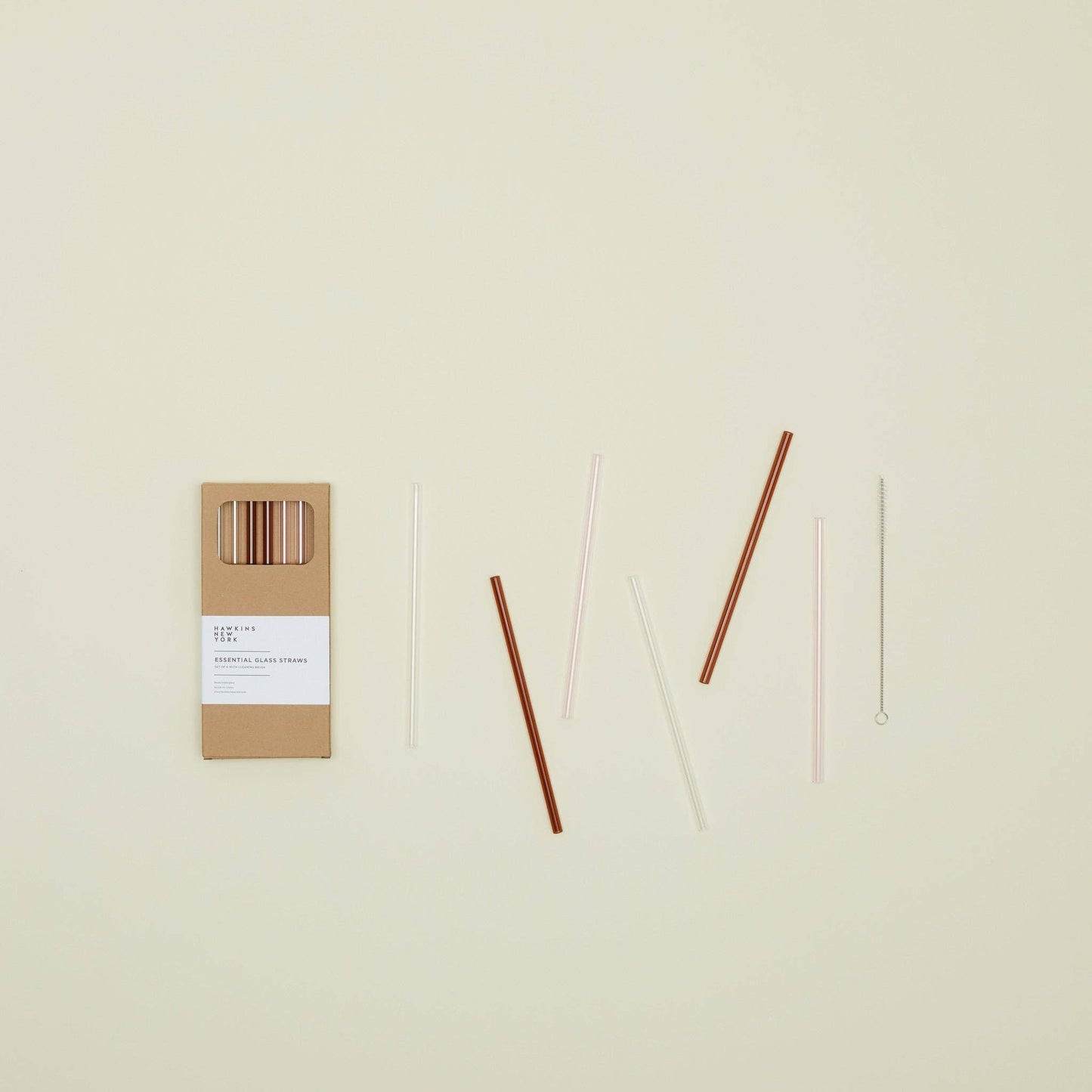 Hawkins New York - Essential Glass Straws (Set of 6)