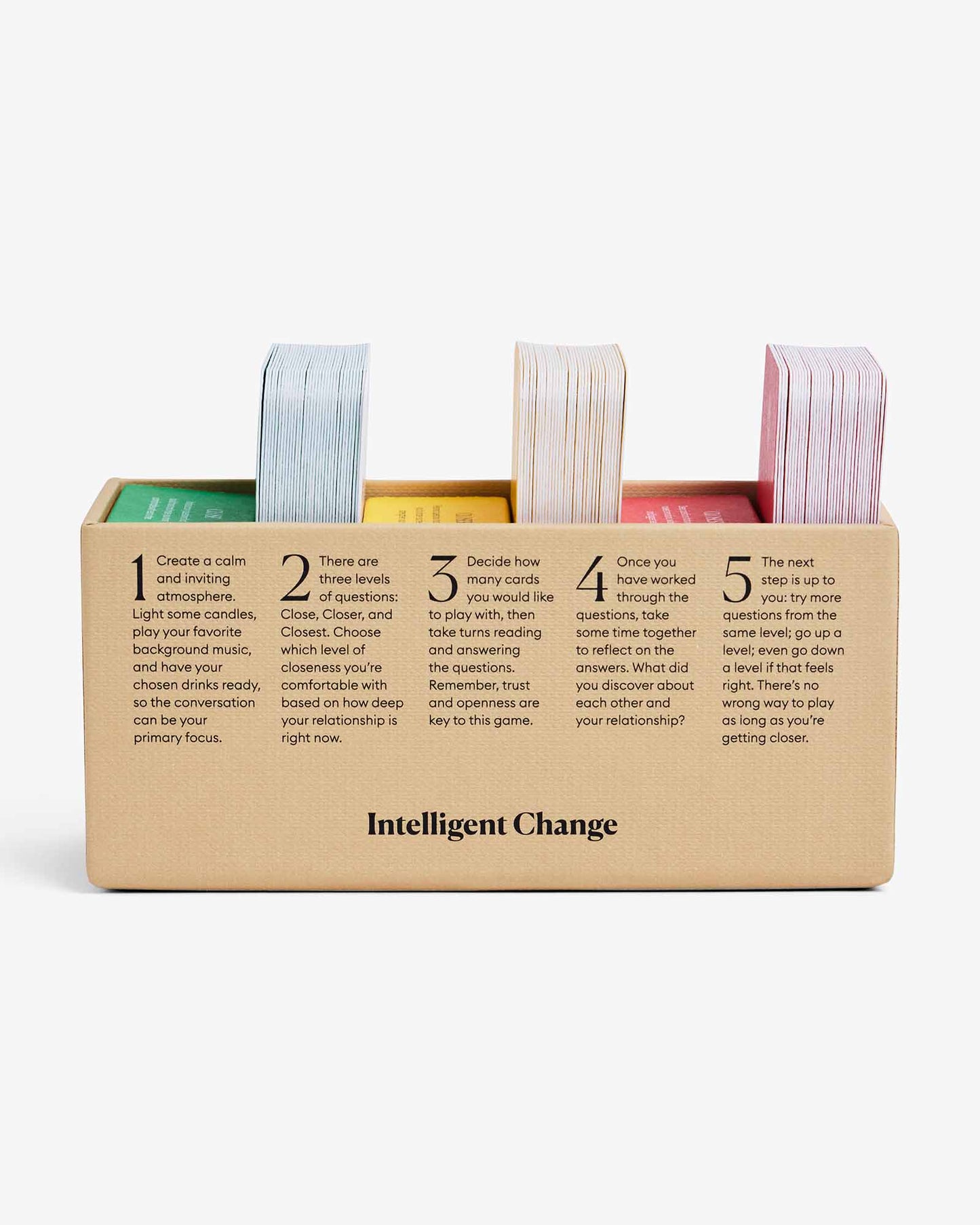 Intelligent Change - Get Closer Family Edition - Bonding Question Card Game