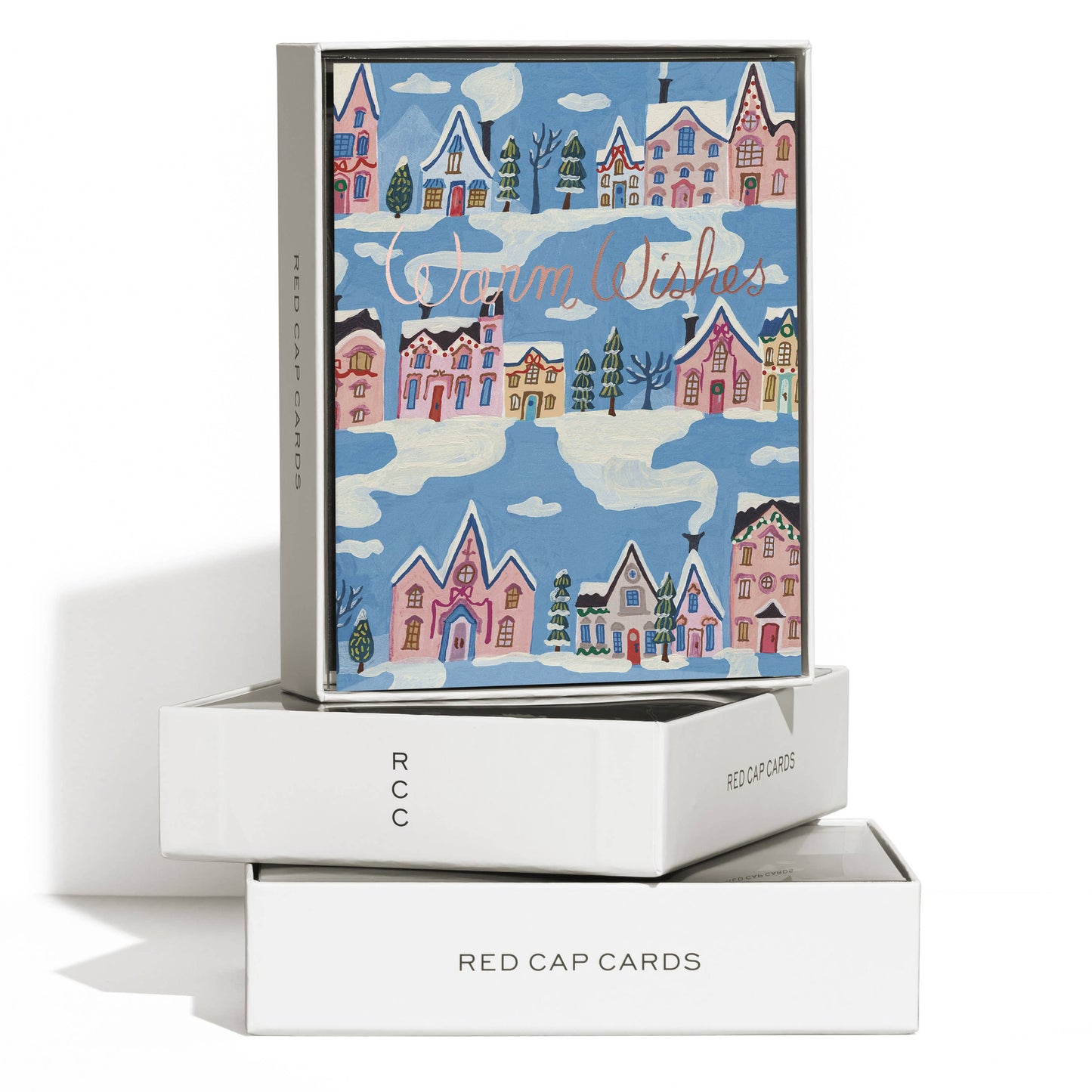 Red Cap Cards - Little Pink Houses holiday greeting card