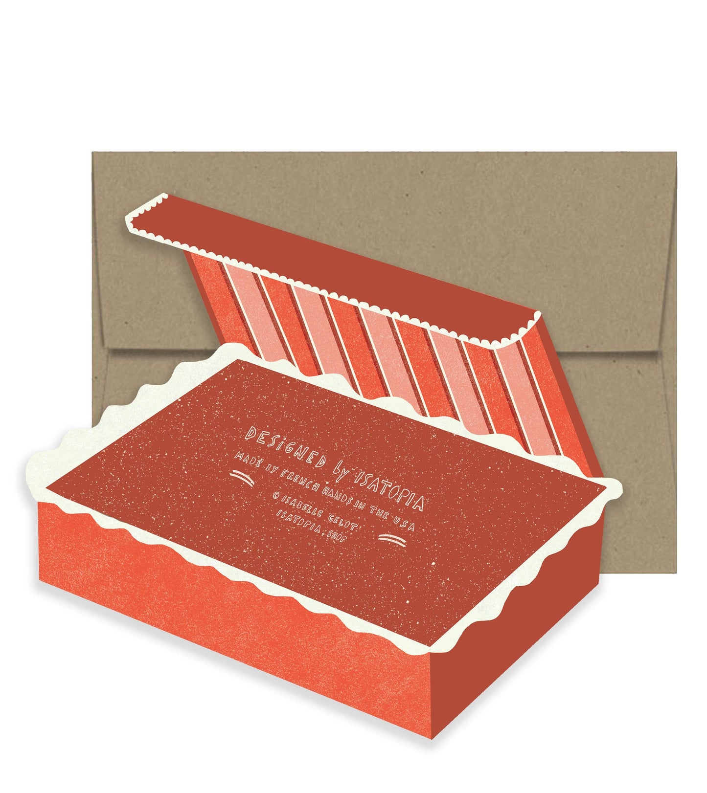 Isatopia - Merci Chocolate Box Card