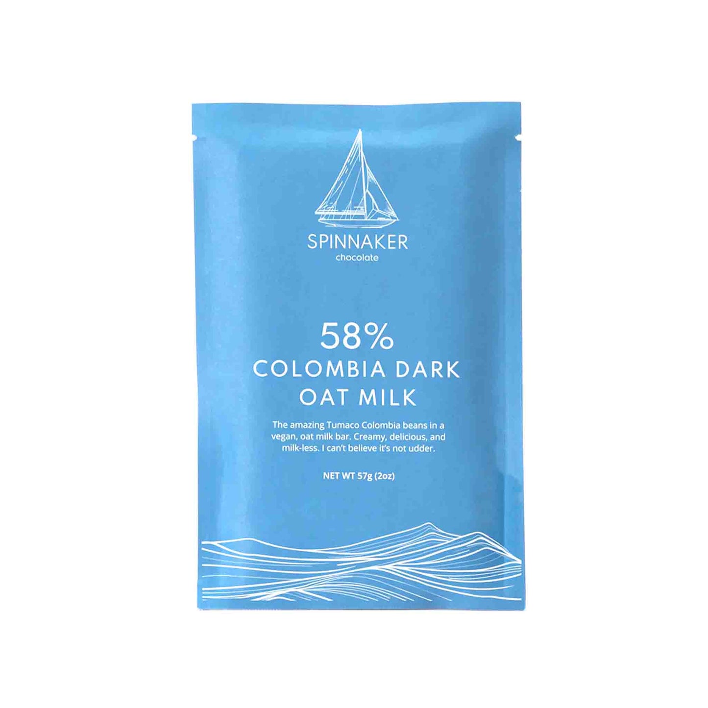 Spinnaker Chocolate - 58% Colombia Dark Oat Milk