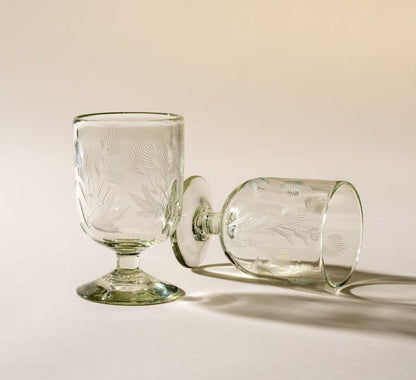 East Fork - Etched Thistle Wine Glasses (Set of 4)