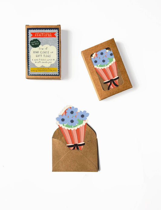 Isatopia - Flower Bouquet Mini Cards (Set of 6)
