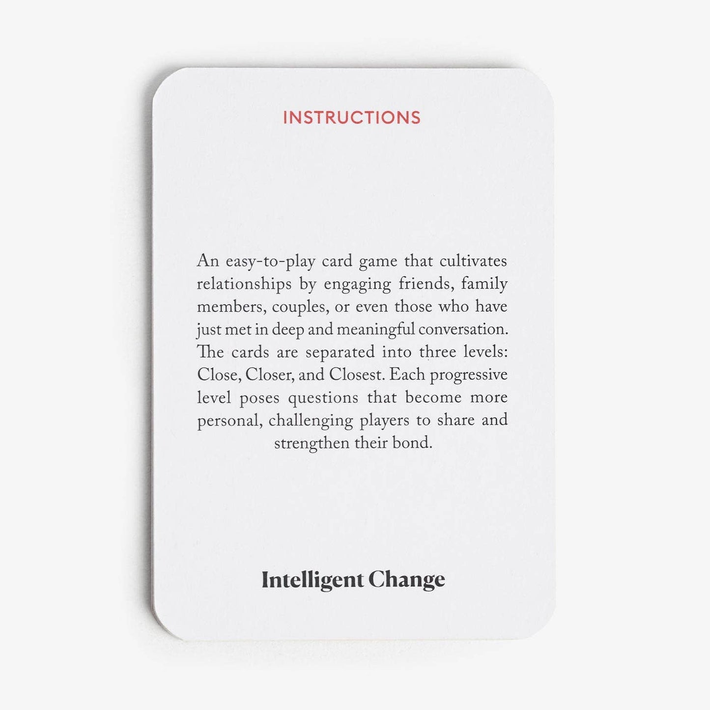 Get Closer Bonding Edition - Conversation Starter Card Game