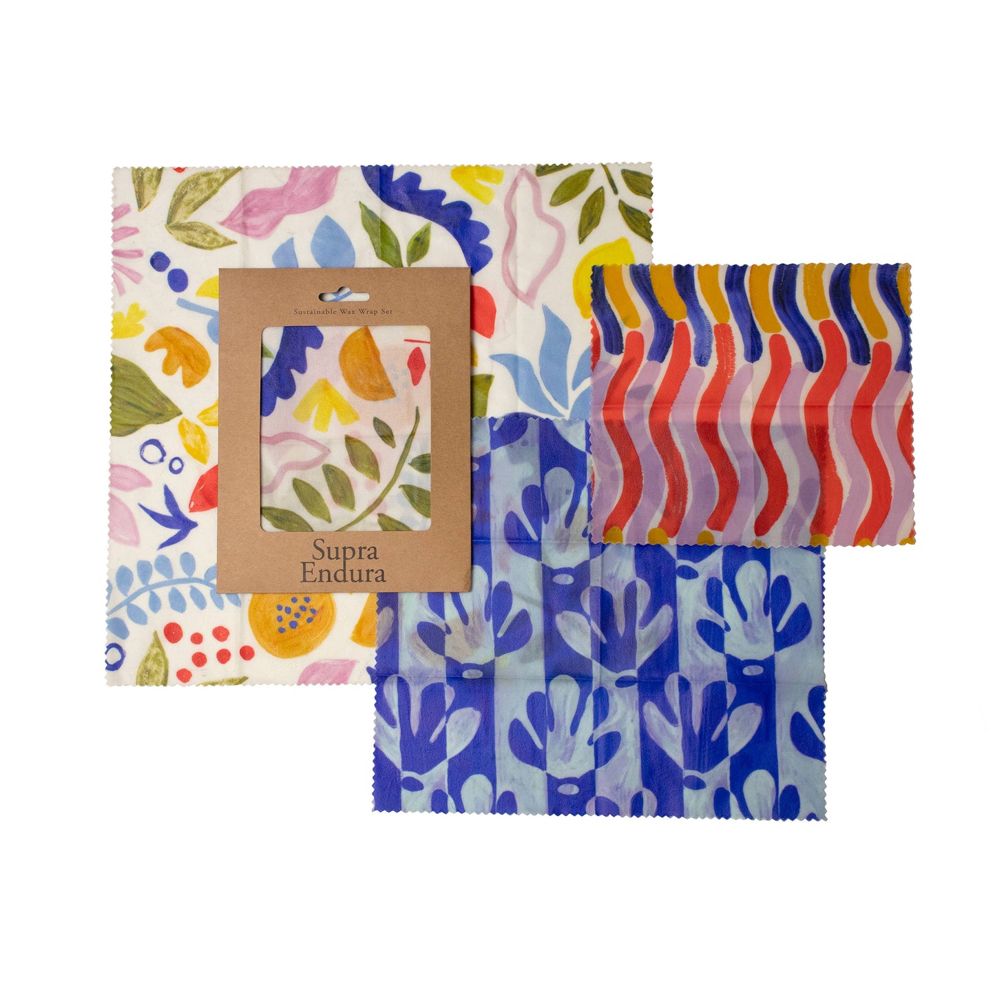 Supra Endura - Backyard Garden Beeswax Wrap Set (3-Pack)