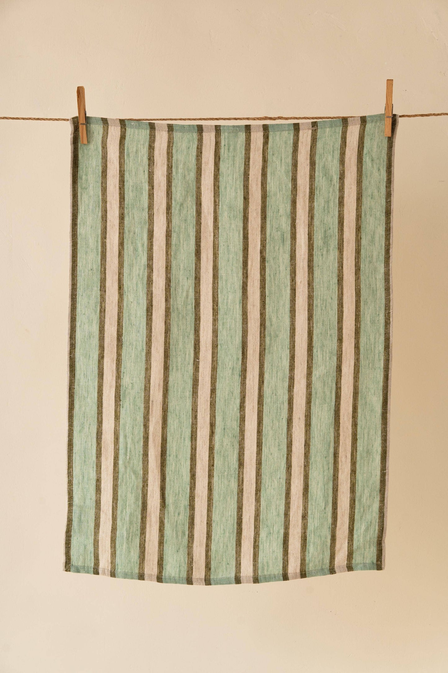 Live Linen - Elegant Striped Sylph Linen Kitchen Towel