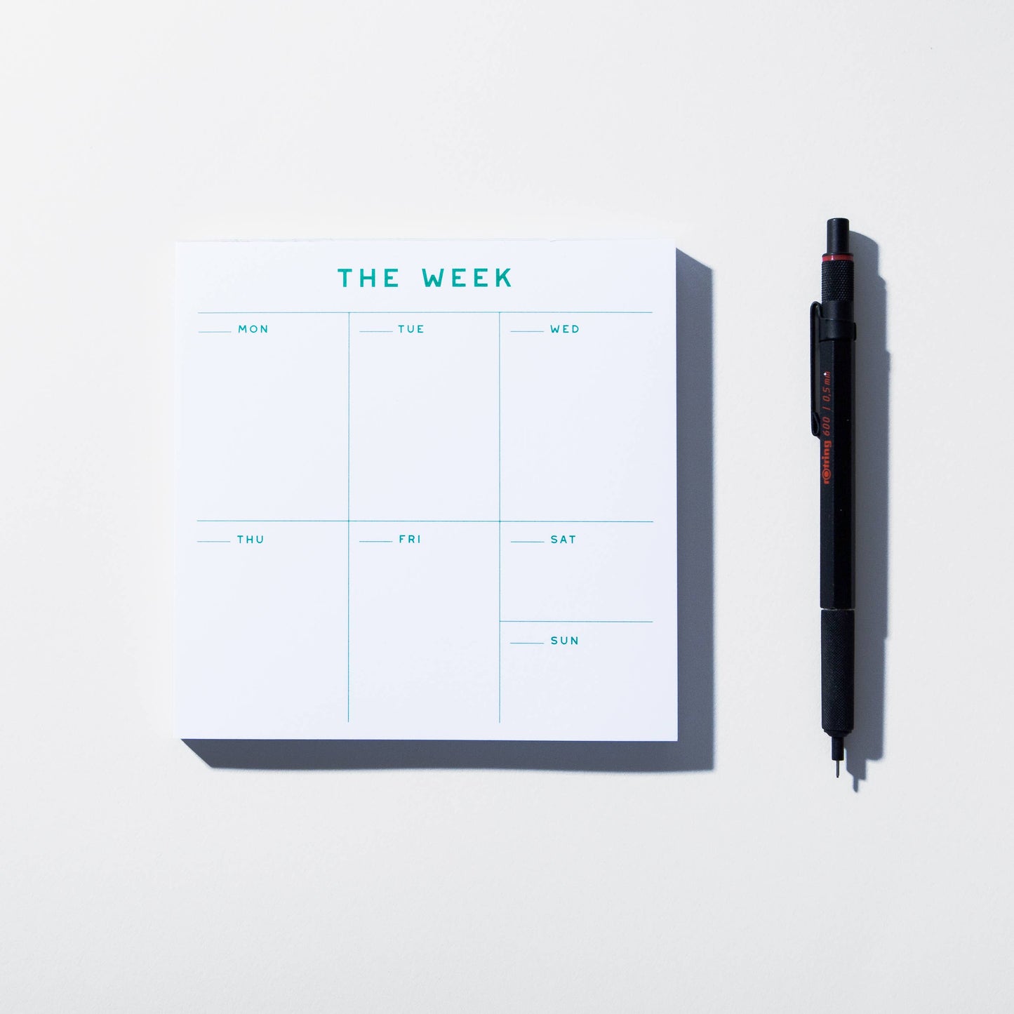 Case Study - Small Weekly Desk Planner Notepad