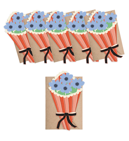 Isatopia - Flower Bouquet Mini Cards (Set of 6)