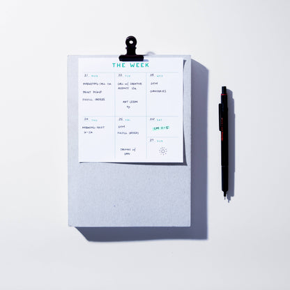 Case Study - Small Weekly Desk Planner Notepad