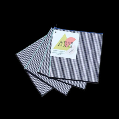 The Retro Gingham Cocktail Napkins | Set of 4