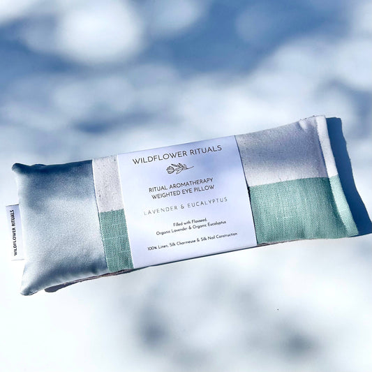Wildflower Rituals - Aromatherapy Weighted Eye Pillow (Eucalyptus & Lavender)