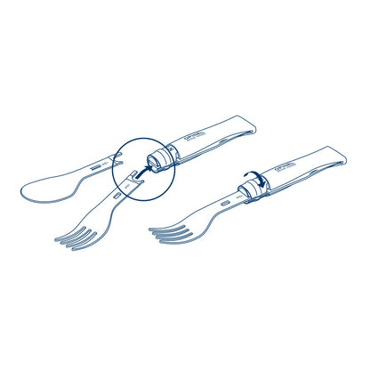 Opinel - No.08 Picnic + Cutlery Set