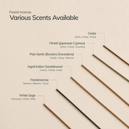 Cedar and Myrrh - Hinoki Japanese Incense Stick Set