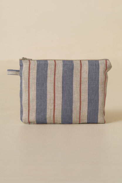 Live Linen - Natural Yarn-Dyed Linen Small Pouch