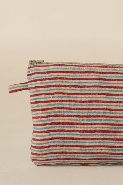 Live Linen - Natural Yarn-Dyed Linen Small Pouch