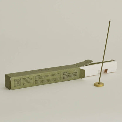 Cedar and Myrrh - Brass Hinoki Japanese Incense Stick Set