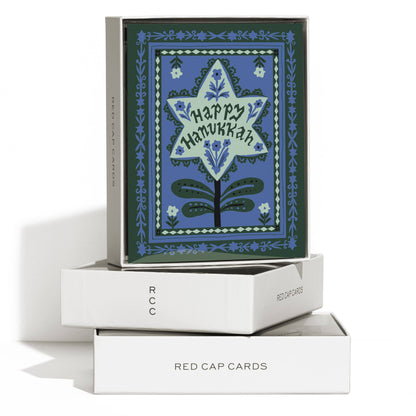 Red Cap Cards - Hanukkah Stamp greeting card