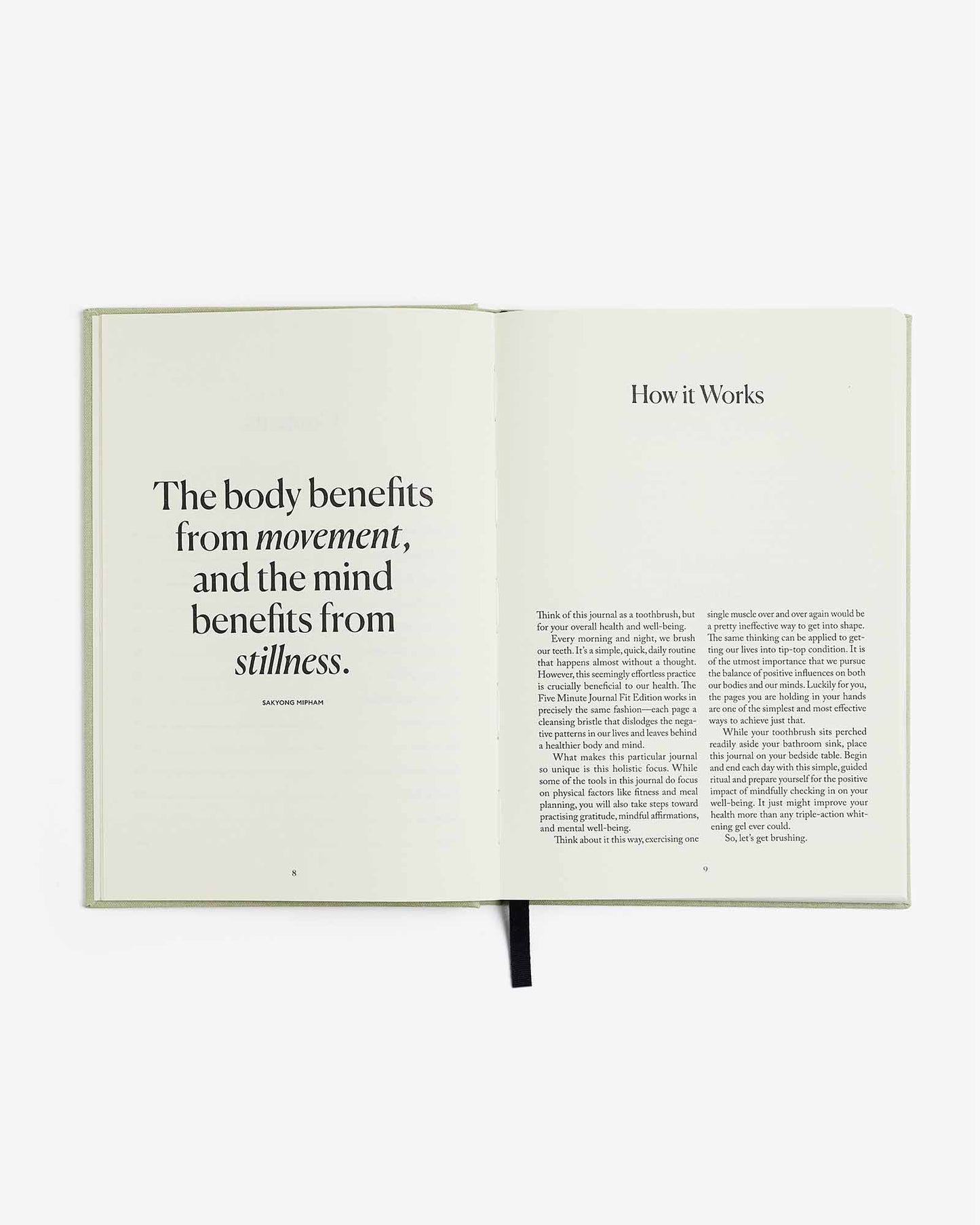 Intelligent Change - The Five Minute Journal Fit Edition  - Fitness Health Goals